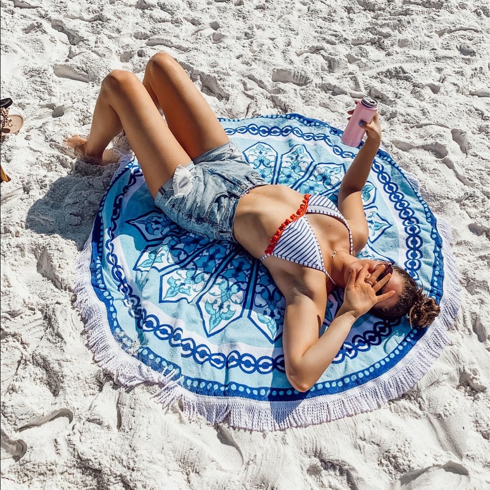POM POM HIGH WAISTED SWIMSUIT SET